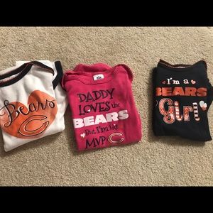 18 months Chicago Bears baby girl short sleeve